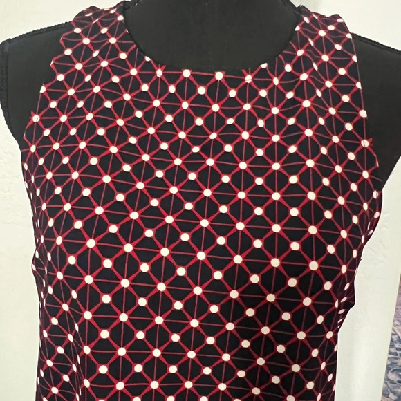 Banana republic size small red white and blue sleeveless dress - Picture 2 of 10